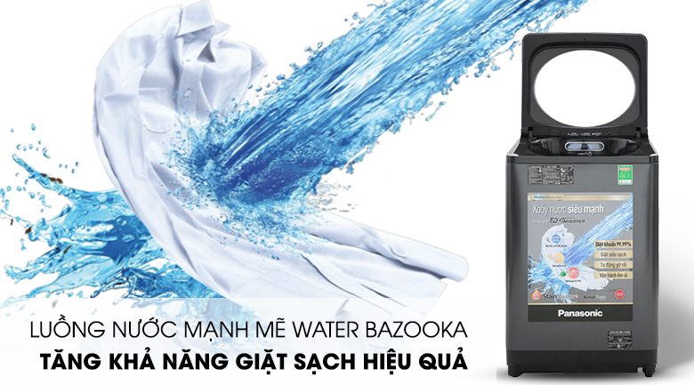 NA-FD11VR1BV giặt mạnh mẽ nhờ công nghệ Water Bazooka