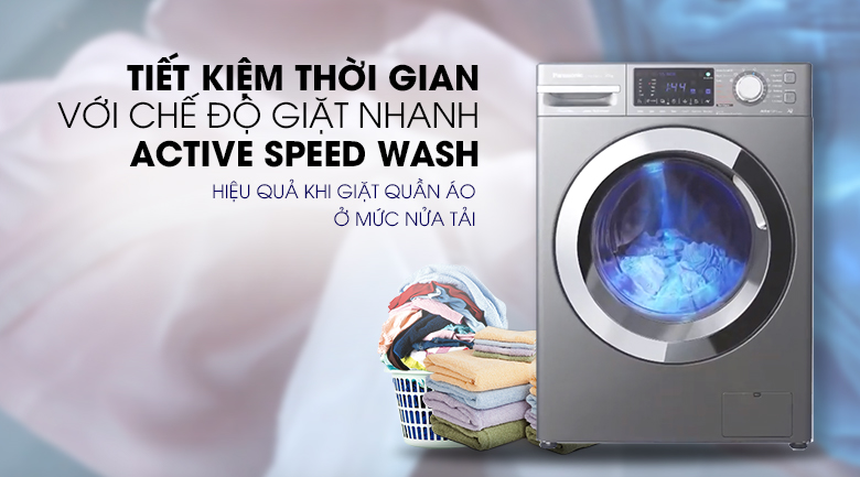 Active Speed wash trên máy giặt NA-V10FX1LVT