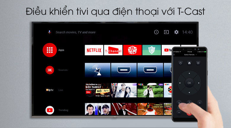 Tivi TCL 4K 55 inch Android L55P8-8