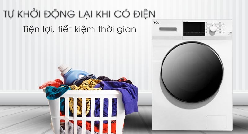 Máy giặt TCL Inverter 8 Kg TWF80-M14303DA03