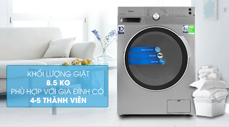 Máy giặt Midea Inverter 8.5 Kg MFK85-1401SK