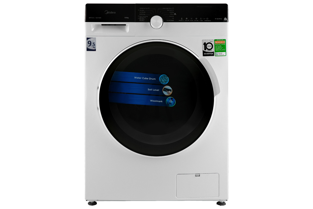 Máy giặt Midea Inverter 9.5 Kg MFK95-1401WK Mới 2020