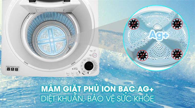 Máy giặt Sharp 8.2Kg ES-W82GV-H