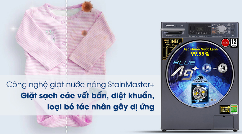 Máy giặt Panasonic Inverter 10.5 Kg NA-V105FX2BV