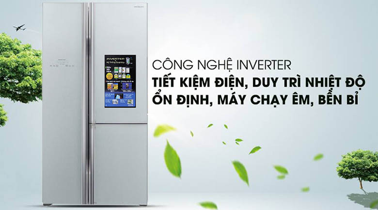 Tủ lạnh Hitachi Inverter 600 lít R-FM800PGV2 GS