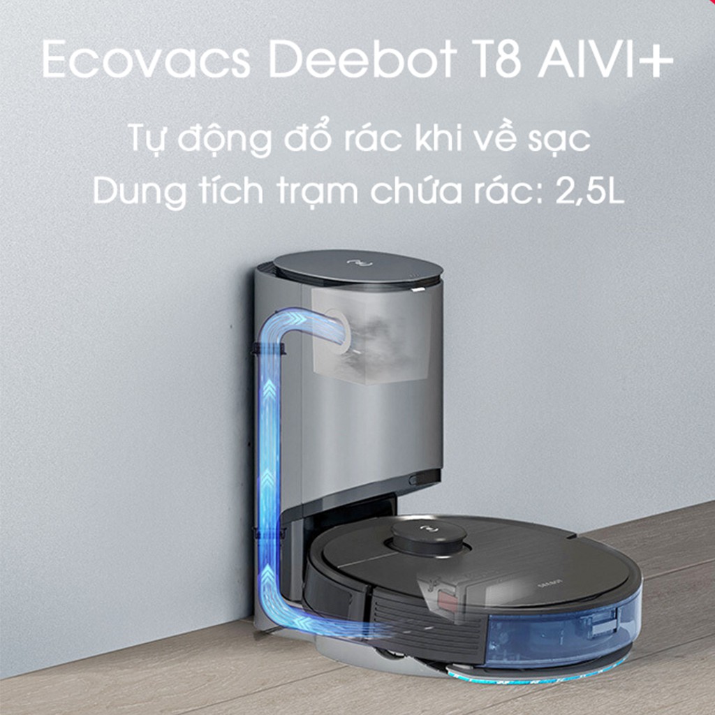 Robot hút bụi lau nhà Ecovacs Deebot T8 Aivi Plus