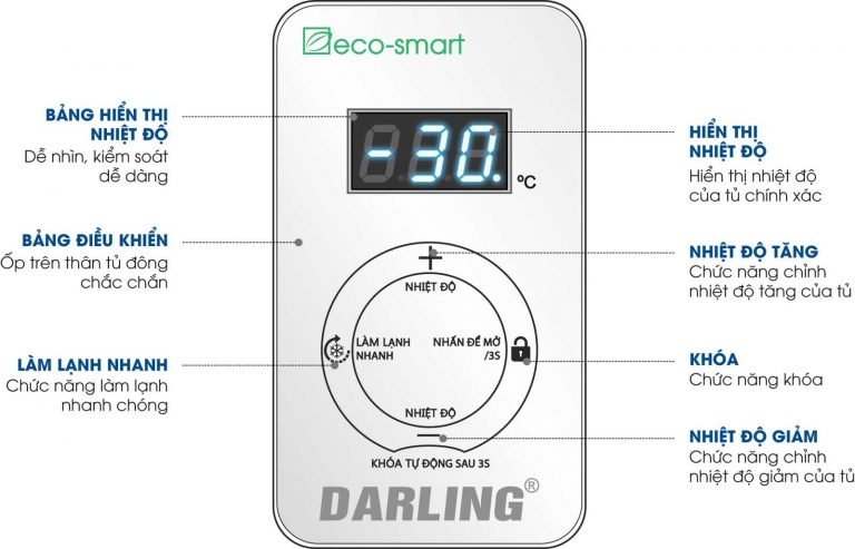 Tủ đông Darling Smart Inverter DMF-1579ASI