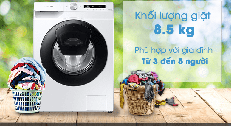 Máy giặt Samsung Addwash 8.5kg inverter WW85T554DAW/SV