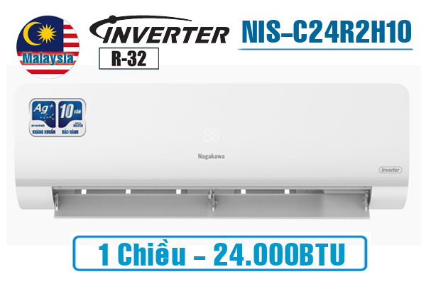 Điều hòa Nagakawa 24000BTU 1 chiều NIS-C24R2H10 inverter