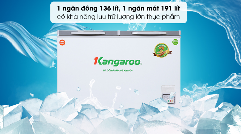 Tủ đông Kangaroo 327 lít KG498KX2