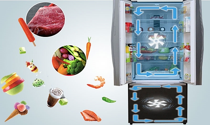 Tủ lạnh Hitachi 455 lít R-FWB545PGV2(GS)