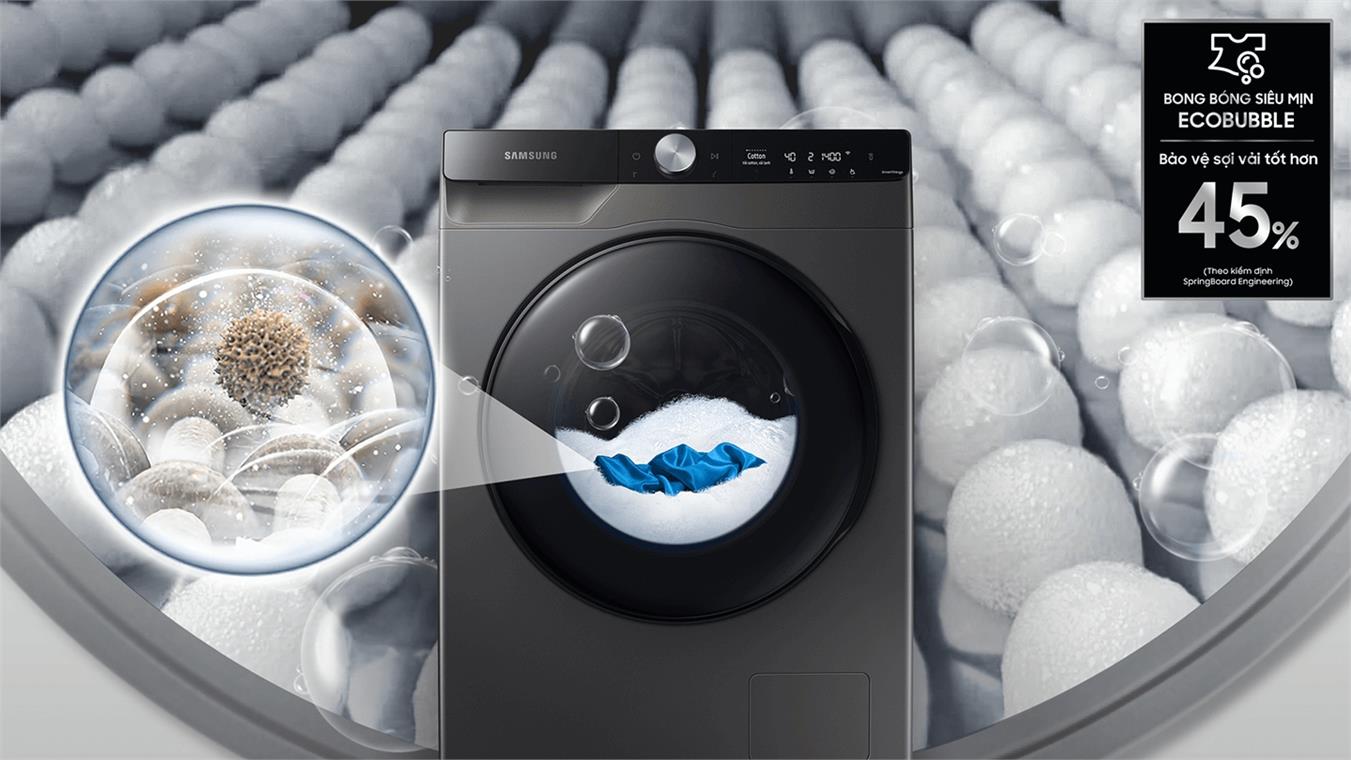 Máy giặt Samsung Inverter 9 Kg WW90TP54DSB/SV
