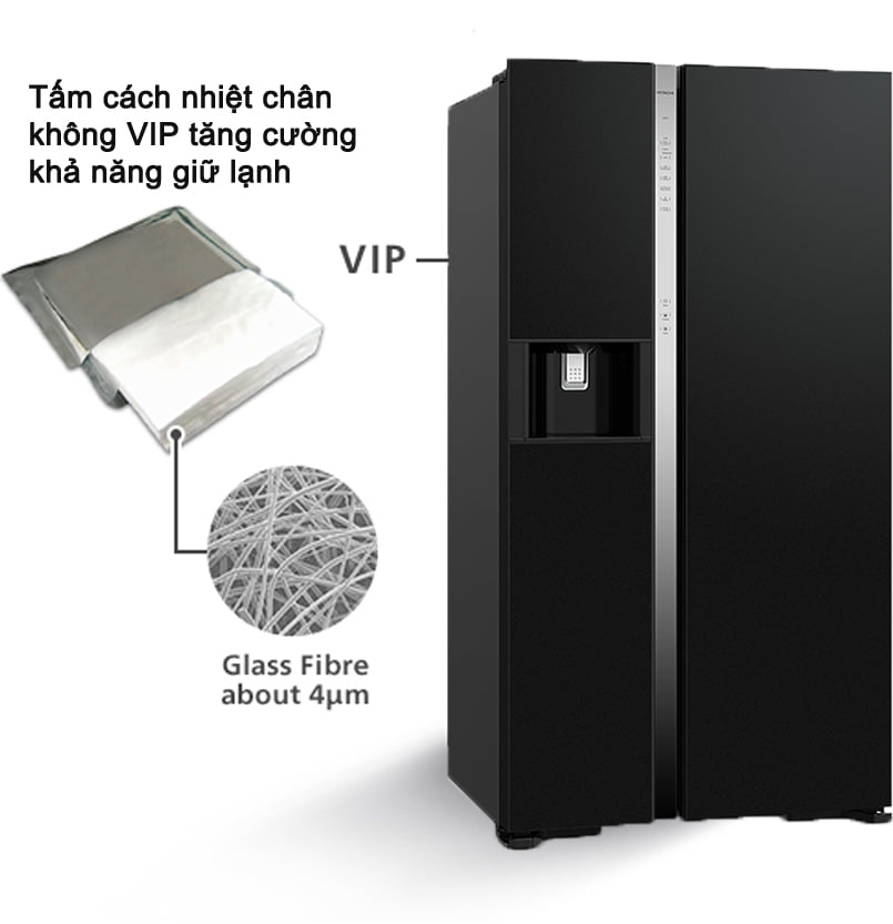 Tủ lạnh Hitachi R-SX800GPGV0 (GBK) 573 lít Inverter