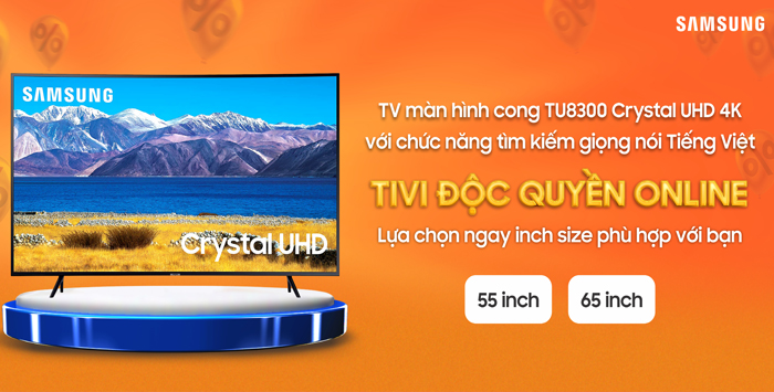 Siêu khuyến mãi Tivi Samsung TU8300 4K