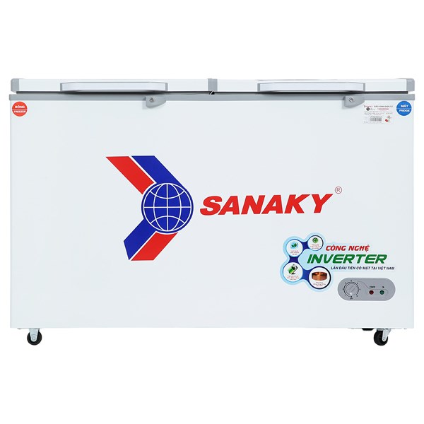 Tủ đông Sanaky Inverter 365 Lít VH-5699W4K kính cường lực