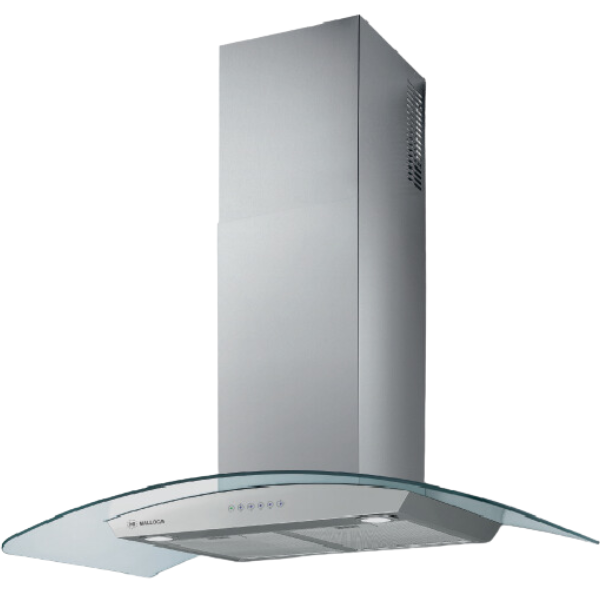 Máy hút mùi gắn áp tường kính cong Malloca SIGMA-K820T