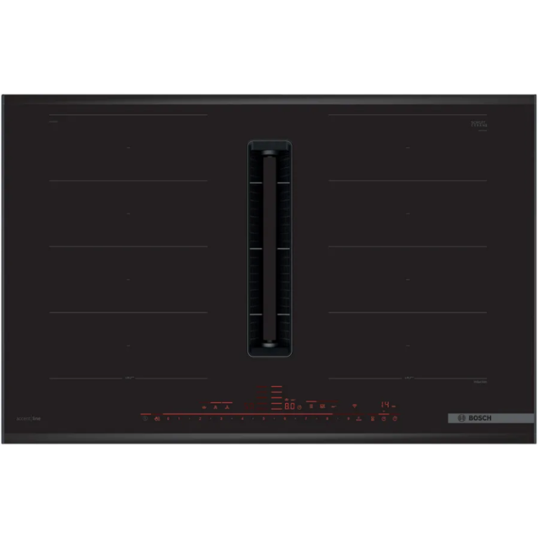 Bếp từ 4 vùng kết hợp hút mùi Bosch PXX895D66E